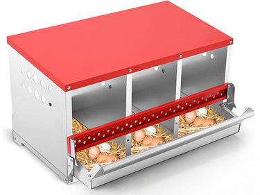 Chicken Nesting Box with 3 Holes